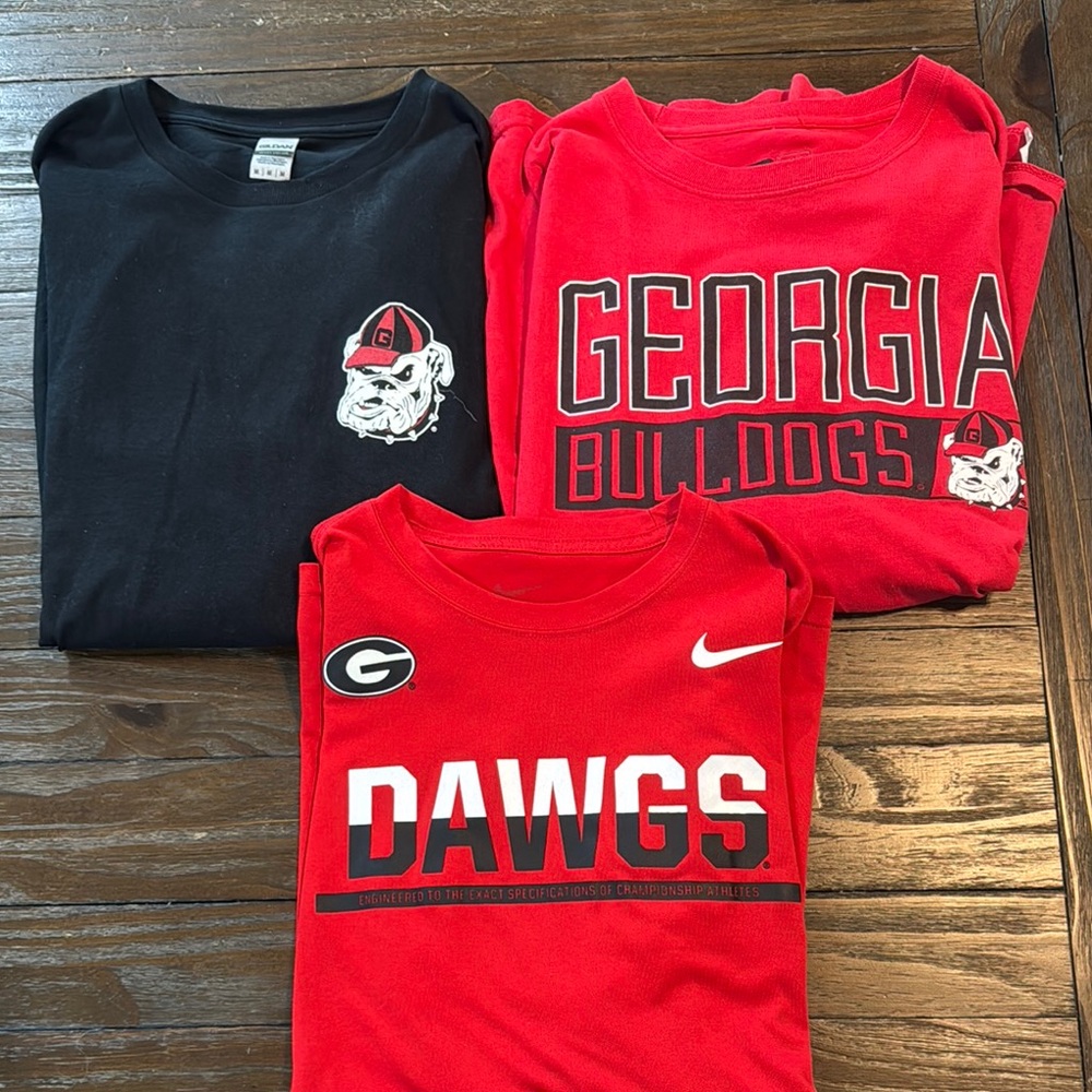Georgia Bulldogs Men’s T-Shirt Set - Red & Black